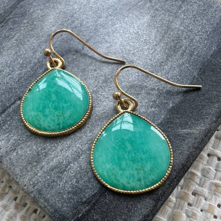 Mint Mojito Drop Earrings for wholesale by Erin McDermott Jewelry