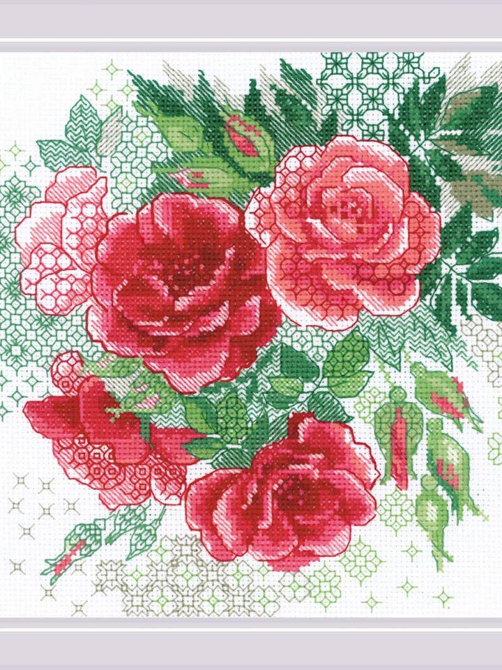 Cross Stitch Kit From Riolis 1916 Red Rose Hip for wholesale by RIOLIS
