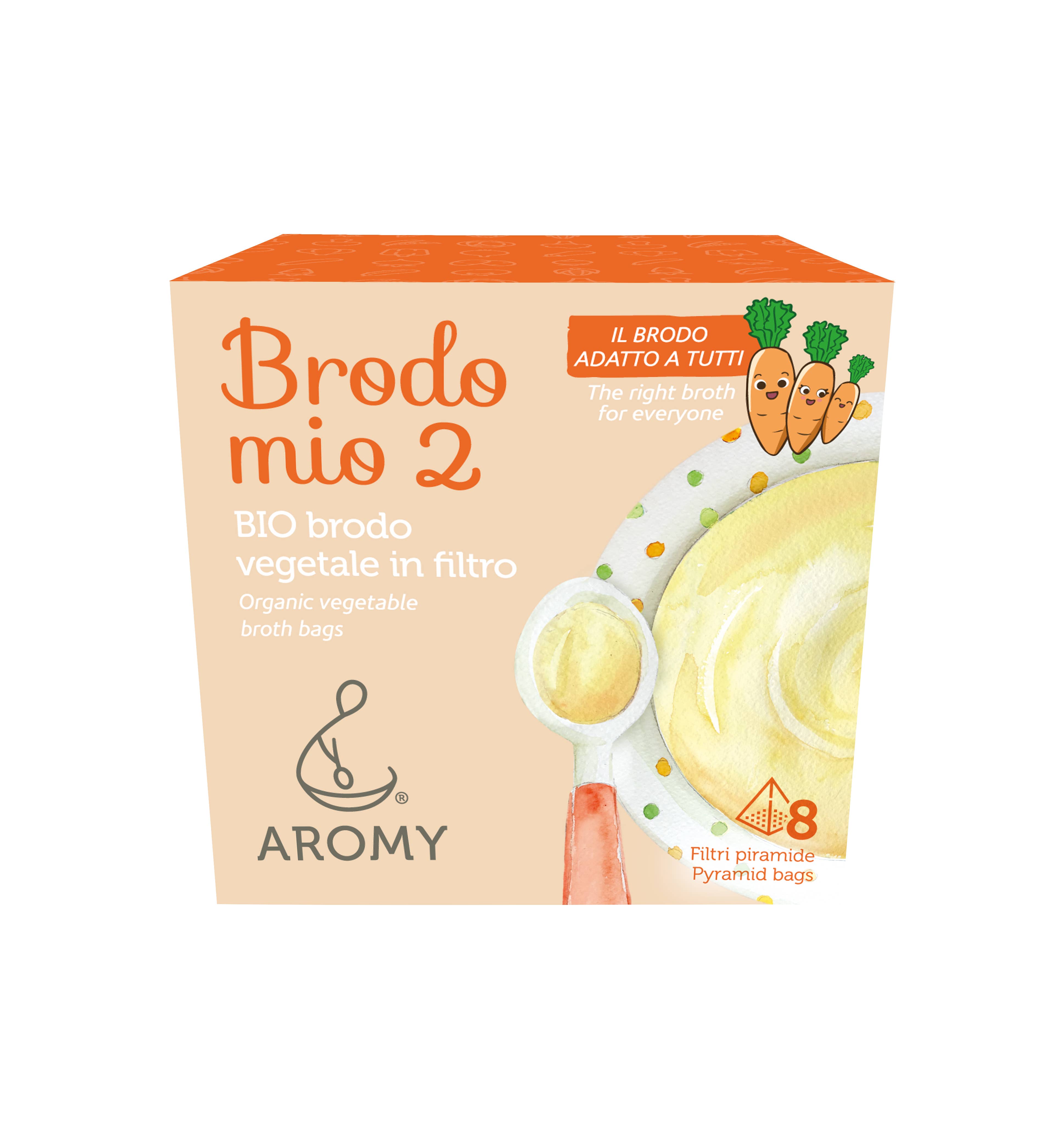 Aromy - Wholesale Broth - Brodo mio 2 BIO Vegetable broth in filter