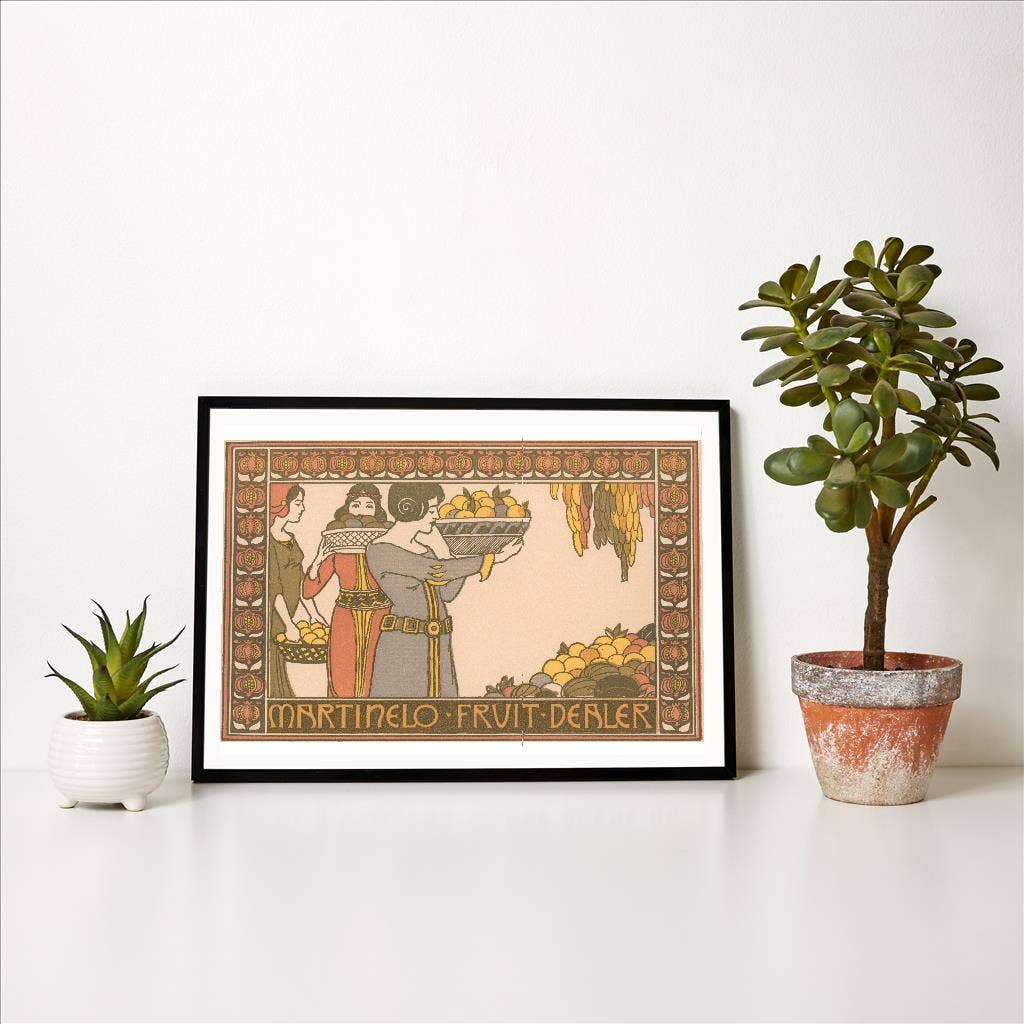 Found Image Press - Wholesale Art Print - Art Print FR-359 Martinelo Fruit Dealer Ad0