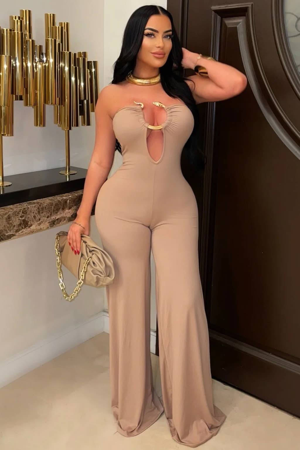 5besties inc - Wholesale Jumpsuit - Women's - STRAPLESS WIDE LEG JUMPSUITS6