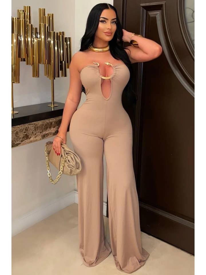 5besties inc - Wholesale Jumpsuit - Women's - STRAPLESS WIDE LEG JUMPSUITS6