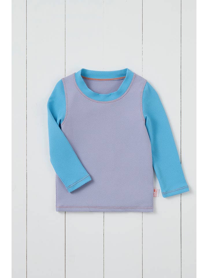 Lavender Kids Long Sleeve Rash Vest for wholesale on Faire