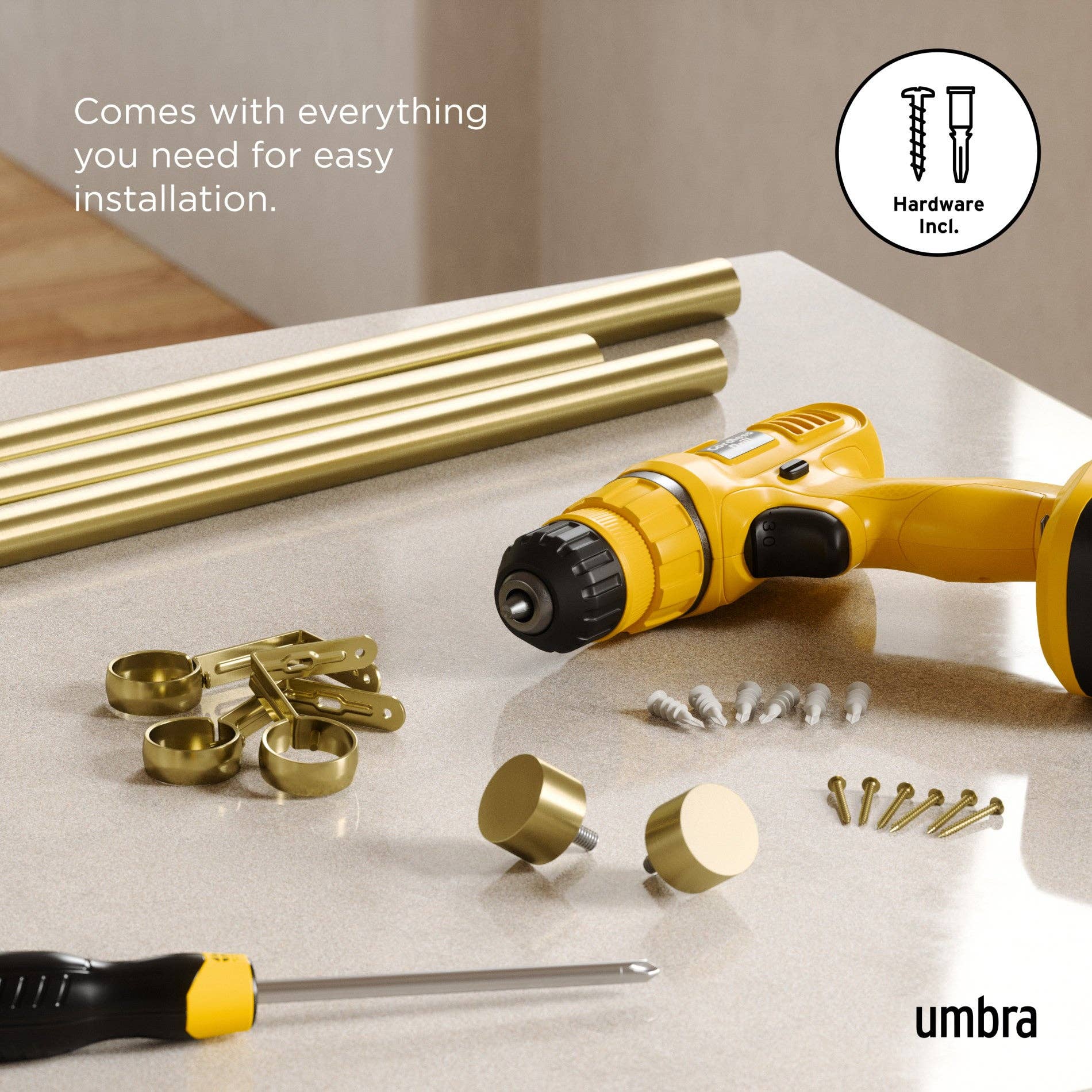 Umbra - Wholesale Curtain Rod - Cappa Curtain Rod31