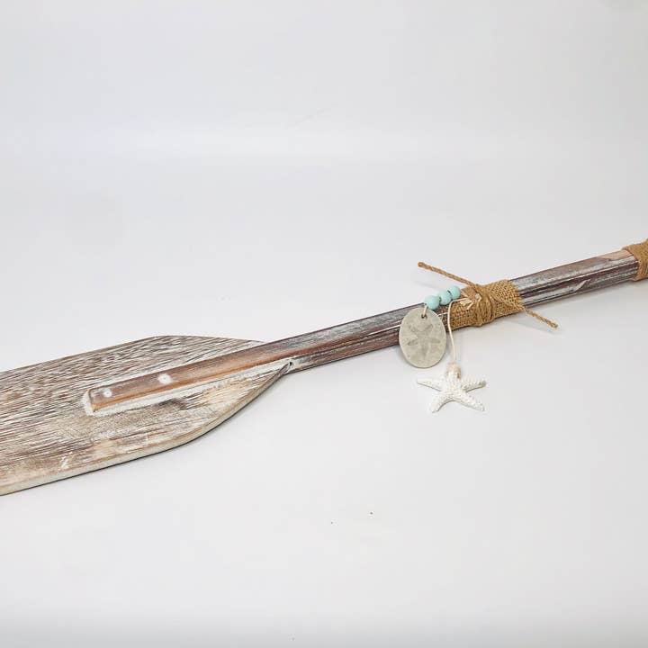 GreenWave - Wholesale Wall Accent - wooden nautical rustic decor paddle oar5