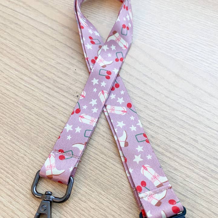 Musically Minted - Wholesale Lanyard - Unisex - Pink Cowgirl Lanyard3