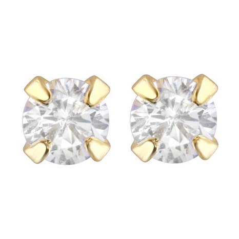 Tiny Round CZ Stud for wholesale by Ashley Schenkein Jewelry Design