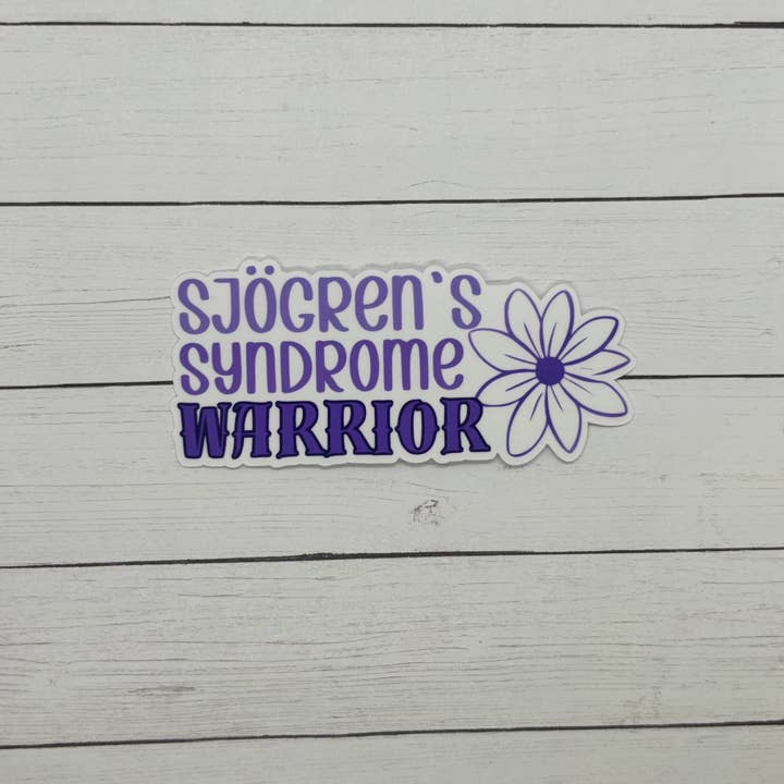 Made with Monday - Wholesale Sticker - Sjogren's Syndrome Warrior Flower Sticker2