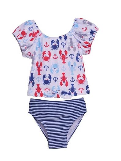 UPF 50+ Daisy 2-delad slips fram baddräkt för wholesale av Flap Happy