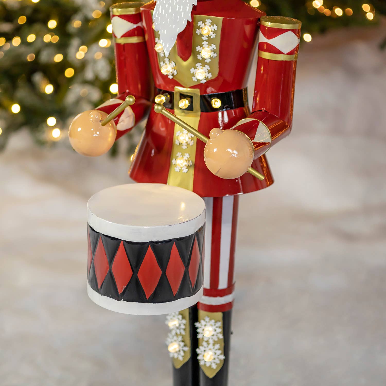 Zaer Ltd. International - Wholesale Holiday Nutcracker - 61" Tall Iron Nutcracker with LED Lights- 3 Options9
