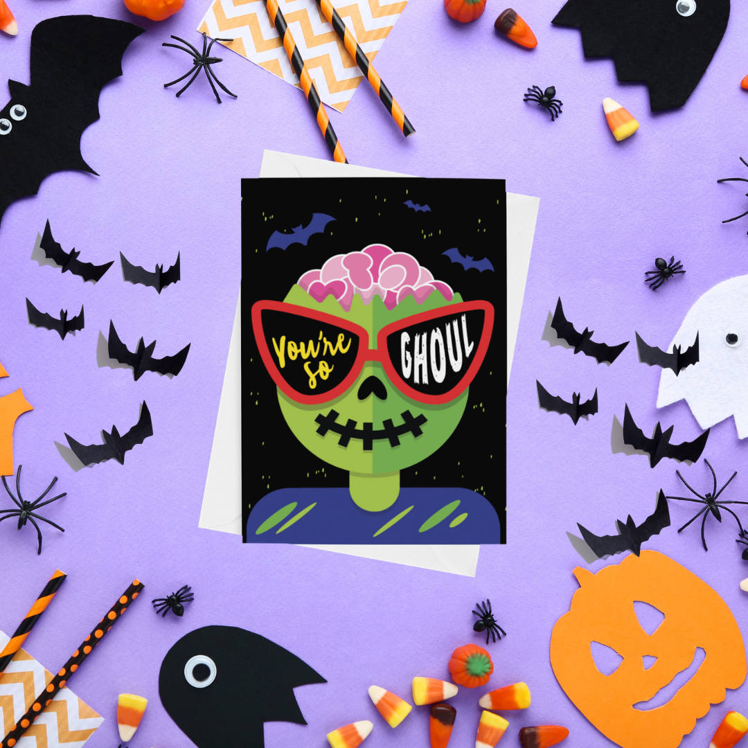 Hustle & Hope - Wholesale Halloween Card - You're So Ghoul Halloween Greeting Card1