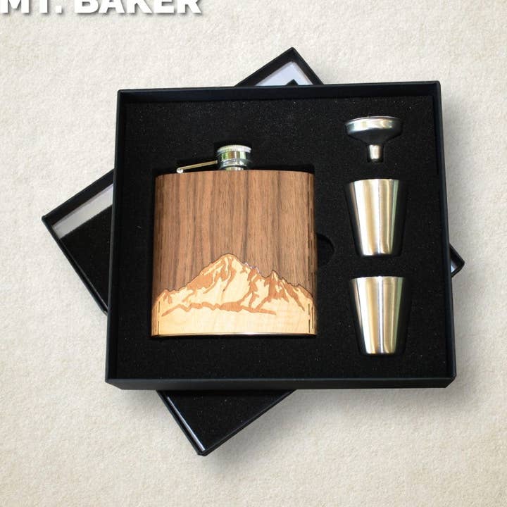 WUDN Handcrafted - Vente Flasque - Flasque en bois - Gamme Cascade (Mt. Boulanger)2