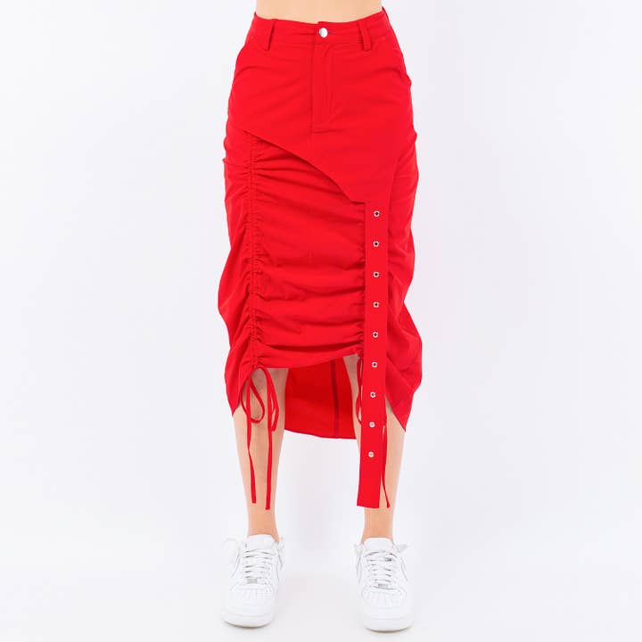 American Bazi – wholesale Kjol - Dam – SIDOSKRYNKLIGA RYNKADE NYLONKJOLAR-RSK9266NY1