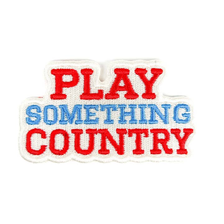 Field Trip Threads – wholesale Patch – Play Something Country Patch – Embroidered Iron-On Music Fan1
