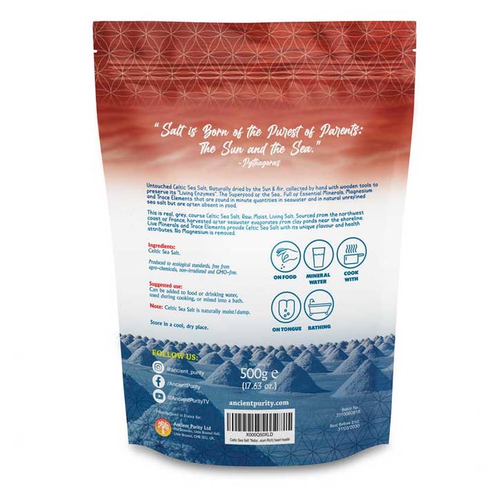 Ancient Purity - Wholesale Salt - Celtic Sea Salt - Coarse Whole Real Salt | France | No VAT2