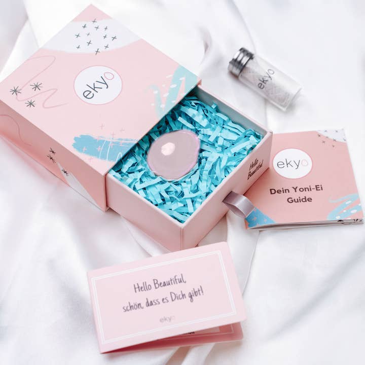 yoni egg rose quartz - incl. accessories for wholesale by ekyo