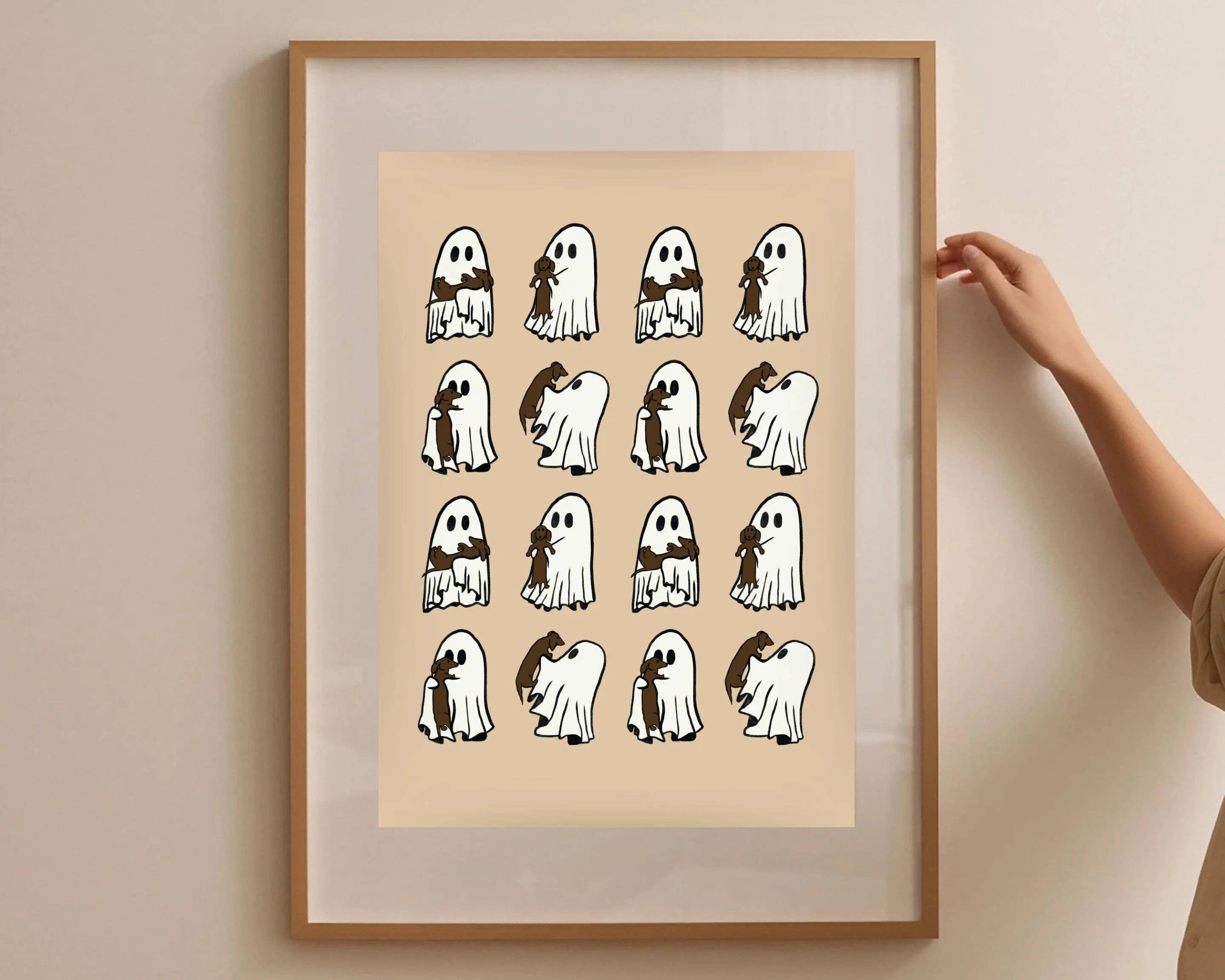 Olive Street Collective - Wholesale Art Print - Dachshund and Ghost Print6