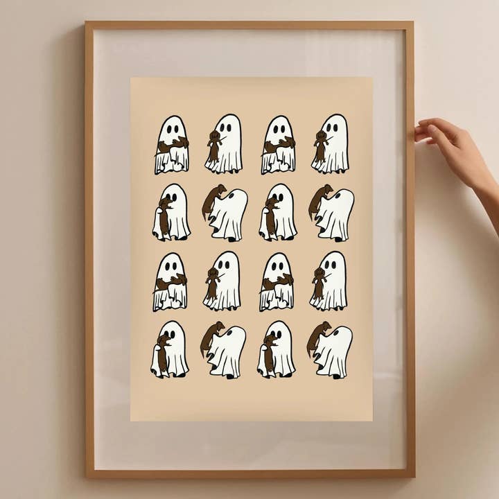 Olive Street Collective - Wholesale Art Print - Dachshund and Ghost Print6