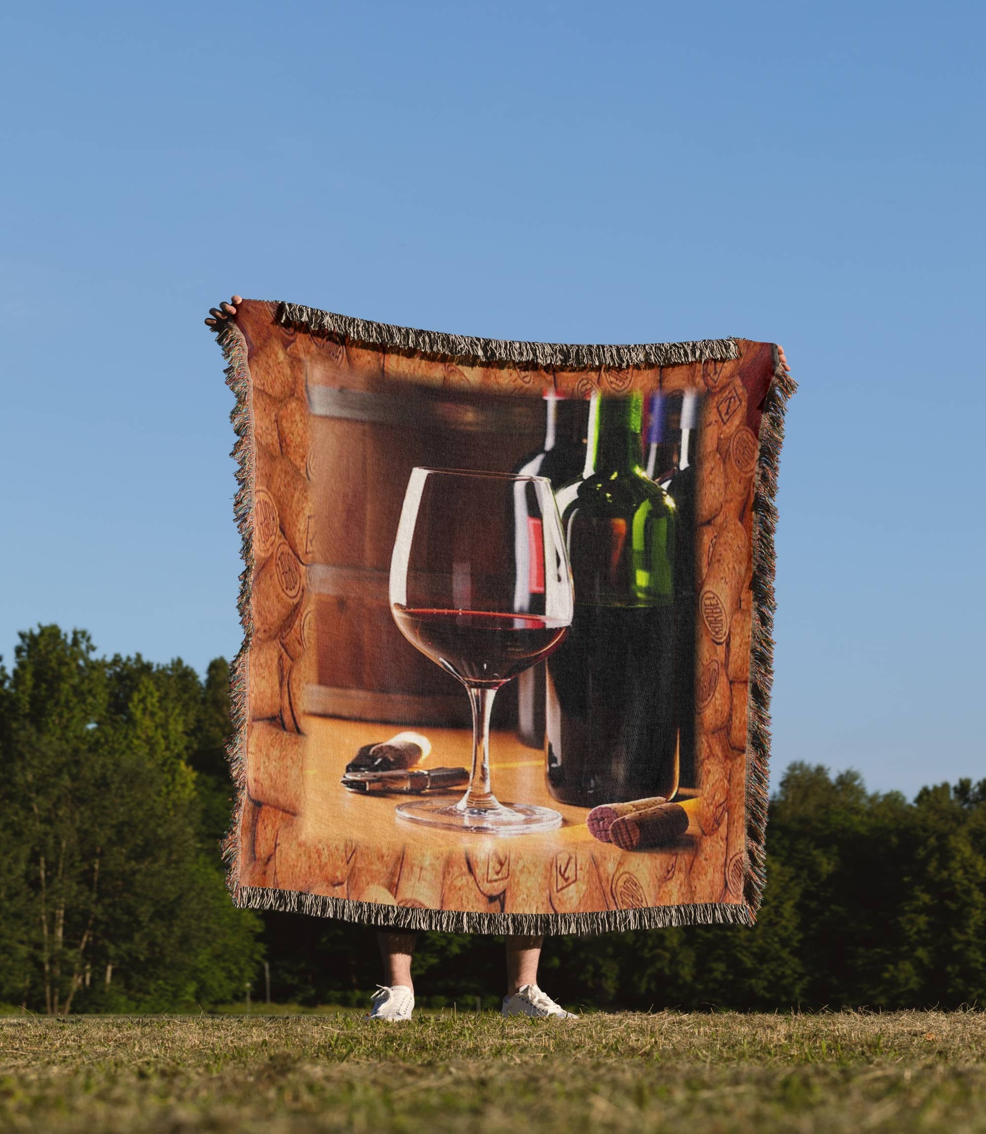 3dRose - Wholesale Throw Blanket - 3dRose, Share Some Wine With Me, Blanket1