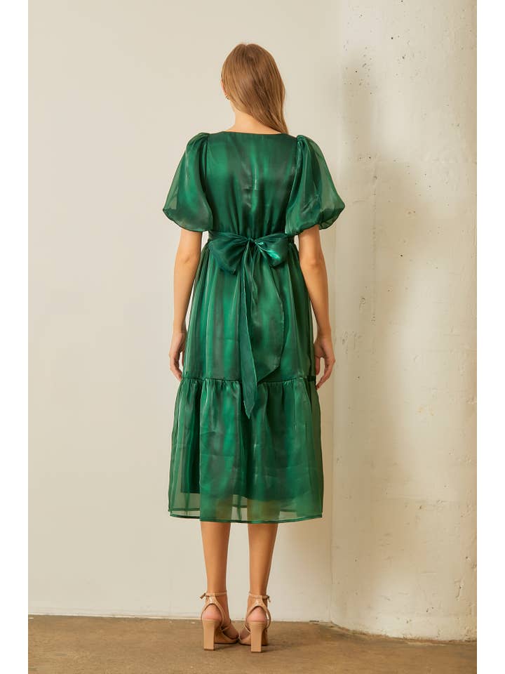 Polagram by Wellmade USA - Wholesale Dress - Women's - WRAP TEIRED MIDI DRESS5