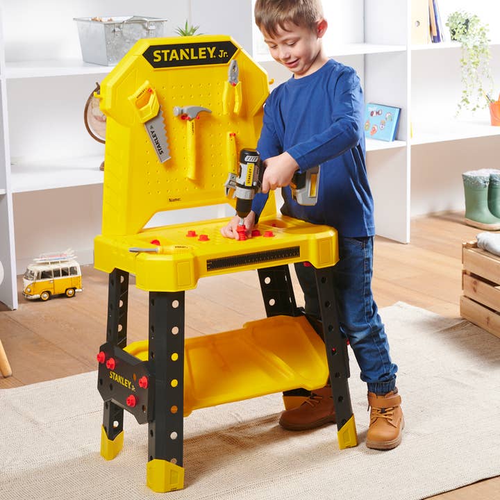 Toysmith - Wholesale Toy Set - Kids - Red Toolbox Stanley Jr. Pretend Play Workbench & Toolset