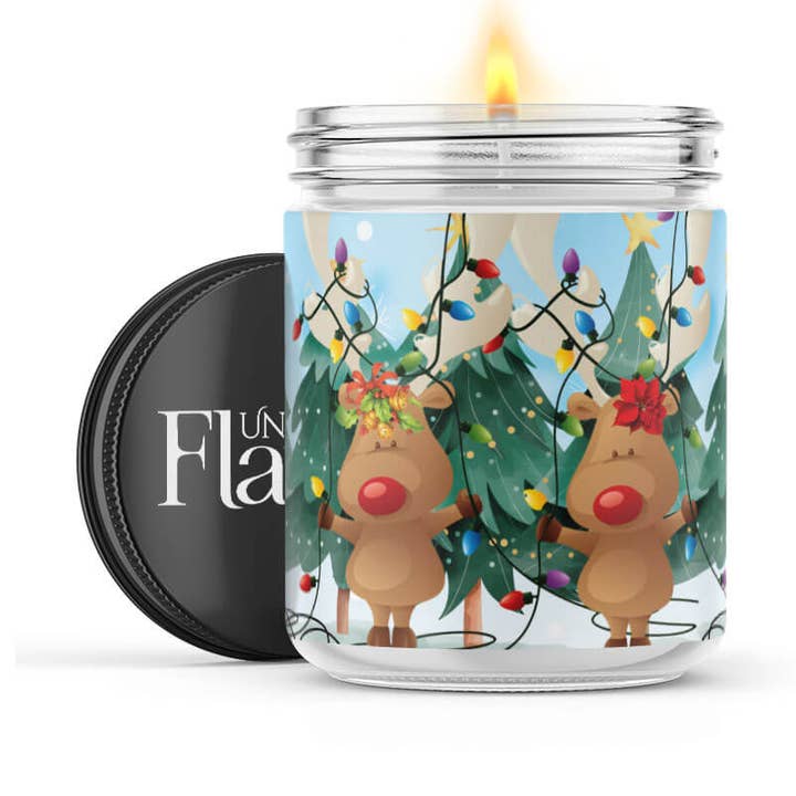 Tangled Reindeer Candle for wholesale by Uncommon Flame