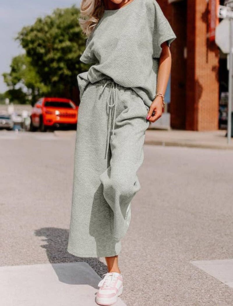 safistyle - Wholesale Lounge Set - Women's - Relaxed Two-Piece Drawstring Pants Set6