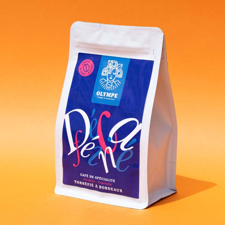 Decaffeinated coffee - Grain - 200g for wholesale by Café Olympe