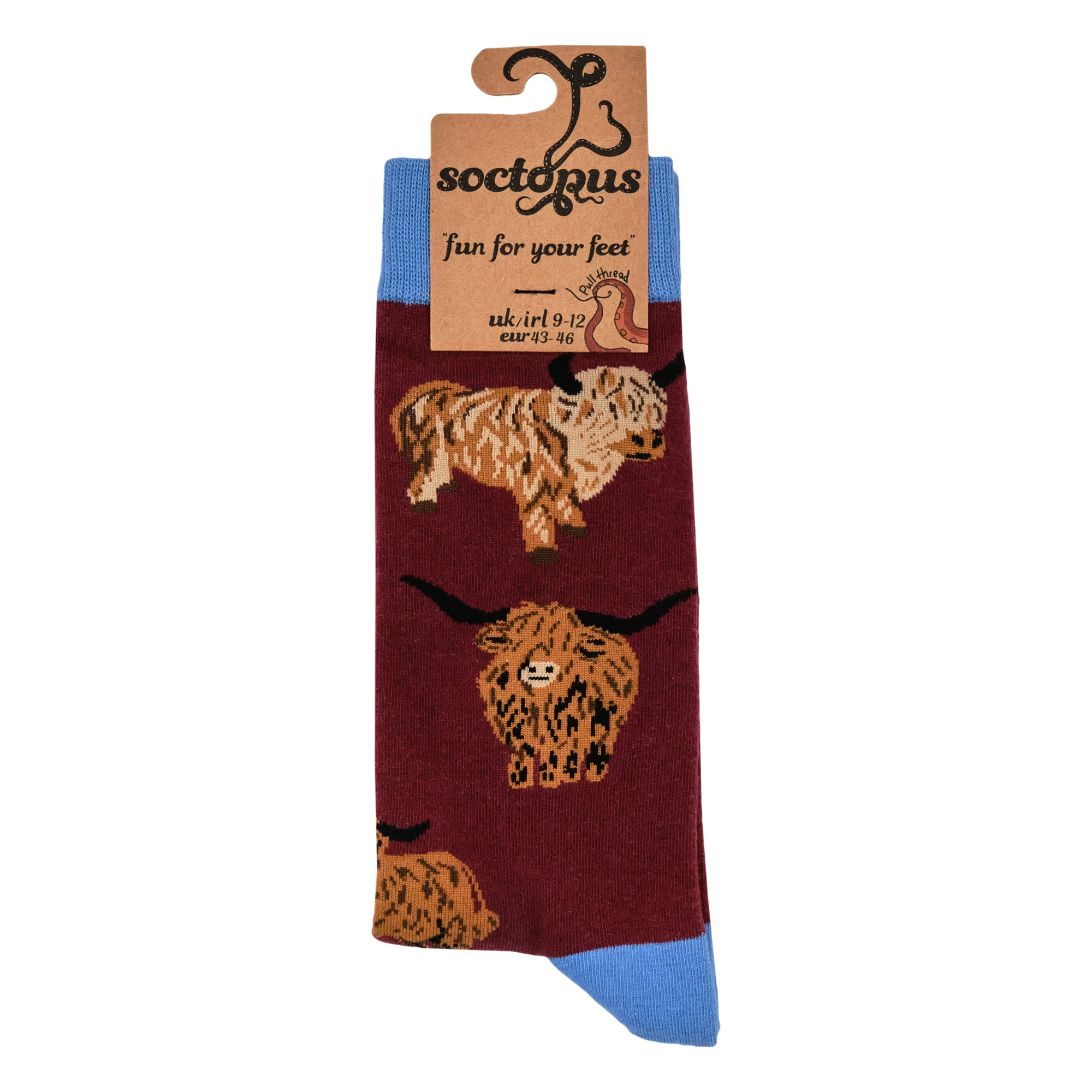 Socktopus - Wholesale Sokken - Uniseks - Highland Cow Socks - Och Aye the Moo!24