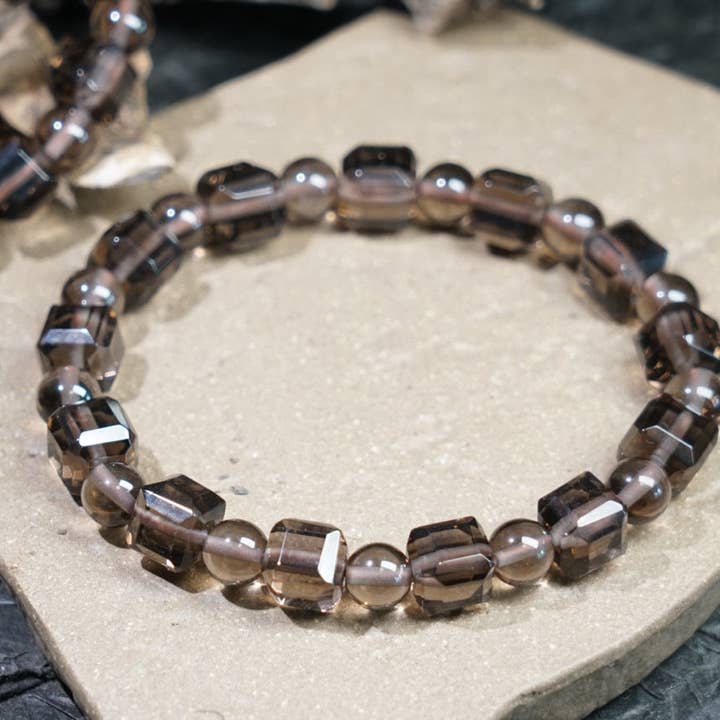 Moon Rituals – Engroshandel Perlearmbånd – Is Obsidian Terning Armbånd – Naturligt Sort Krystal Smykke til Beskyttelse, Jordforbindelse & Julekrystalgave5