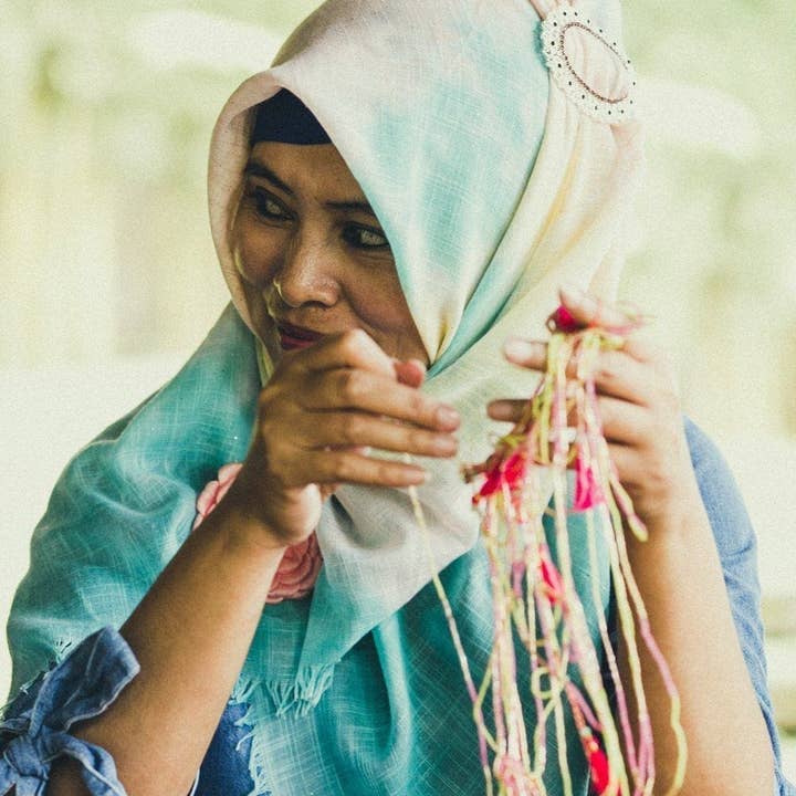 Love Is Project - Wholesale Beaded/Pearl Necklace - Bali UNITY Beaded Wrap/Necklace - Peach3