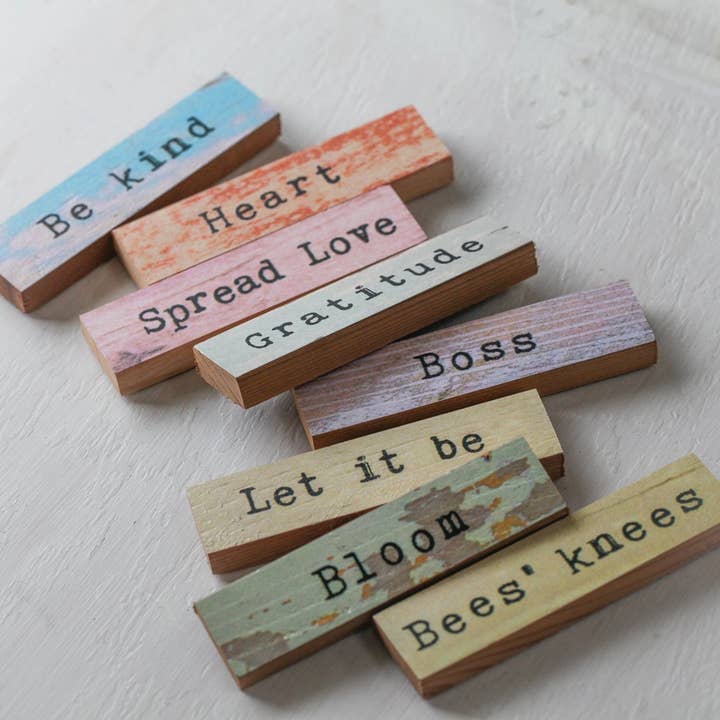 Cedar Mountain Studios - Vente Aimants - Imagine - Aimant en bois2