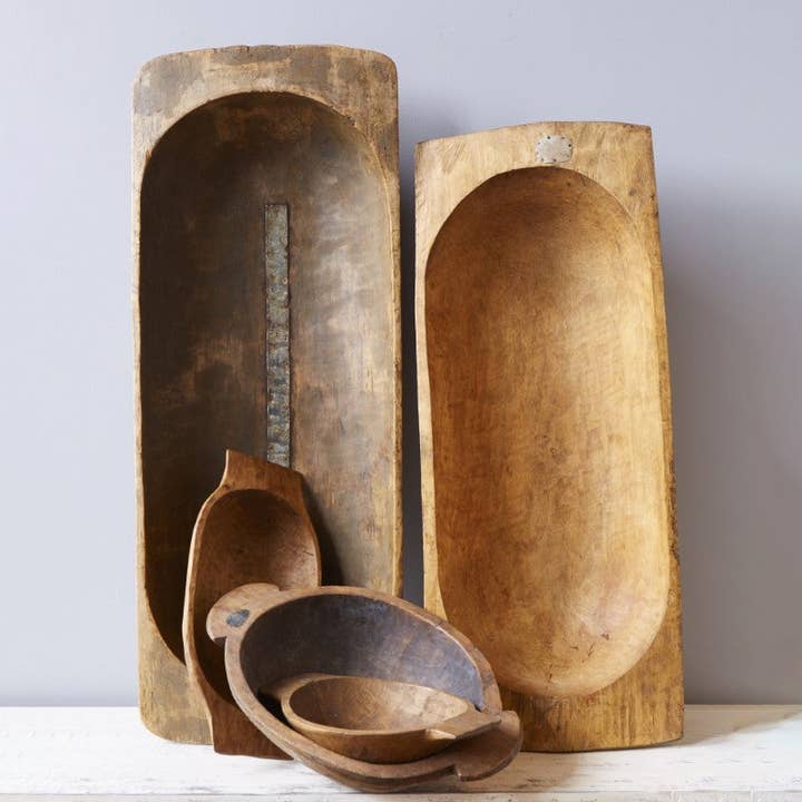 etúHOME - Wholesale Decorative Plate/Dish/Bowl - Antique Oval Dough Bowl2