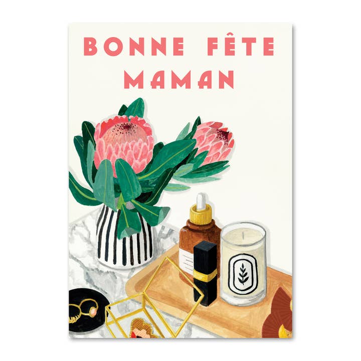 MÉLANIE VOITURIEZ - Wholesale Mother's Day Card - Happy Birthday Mom Boudoir Card