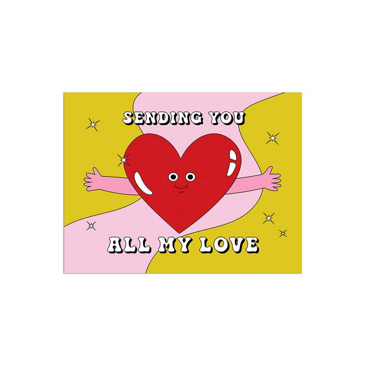 Party Mountain Paper co. - Wholesale Valentine's Day Card - All My Love | Love & Friendship Card