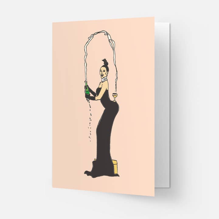 Kaart Blanche – wholesale Vardagliga hälsningskort – Kim Champagne gratulationskort1