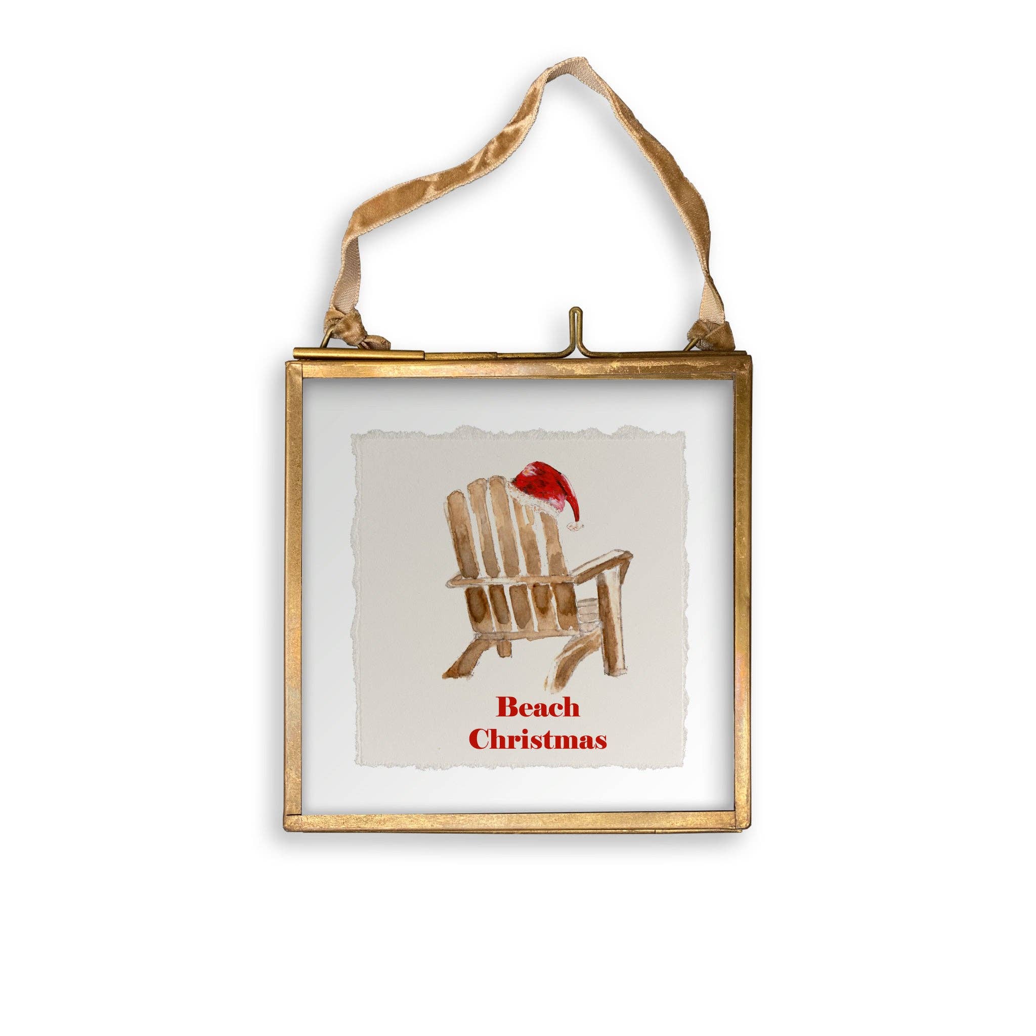 French Graffiti - Wholesale Theedoek - Strandstoel met kerstmuts12