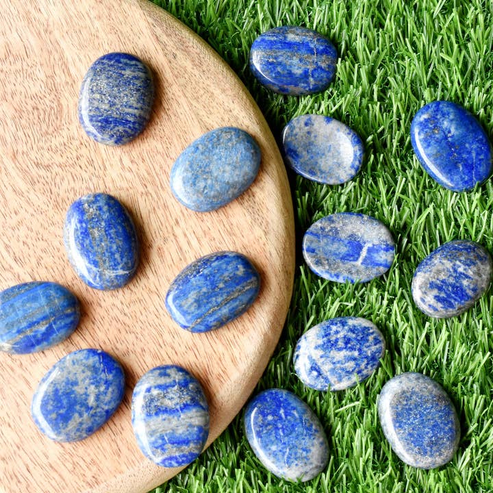 Soothing Crystals - Wholesale Spiritual Stone/Crystal - Lapis Lazuli Worry Stone | Natural Palm Stone7