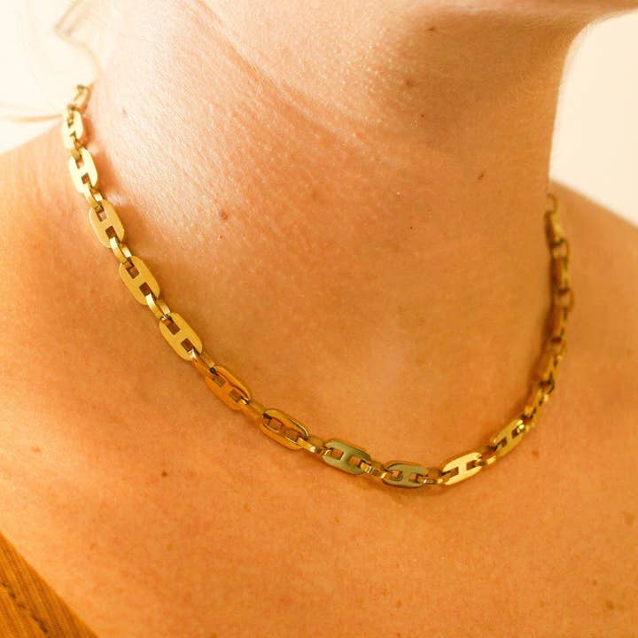 Penelope Link Chain Choker for wholesale by Fran's Hause