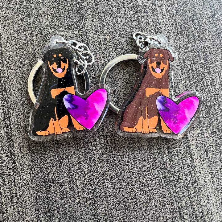 Rottweiler Keychain for wholesale by Always Autumn
