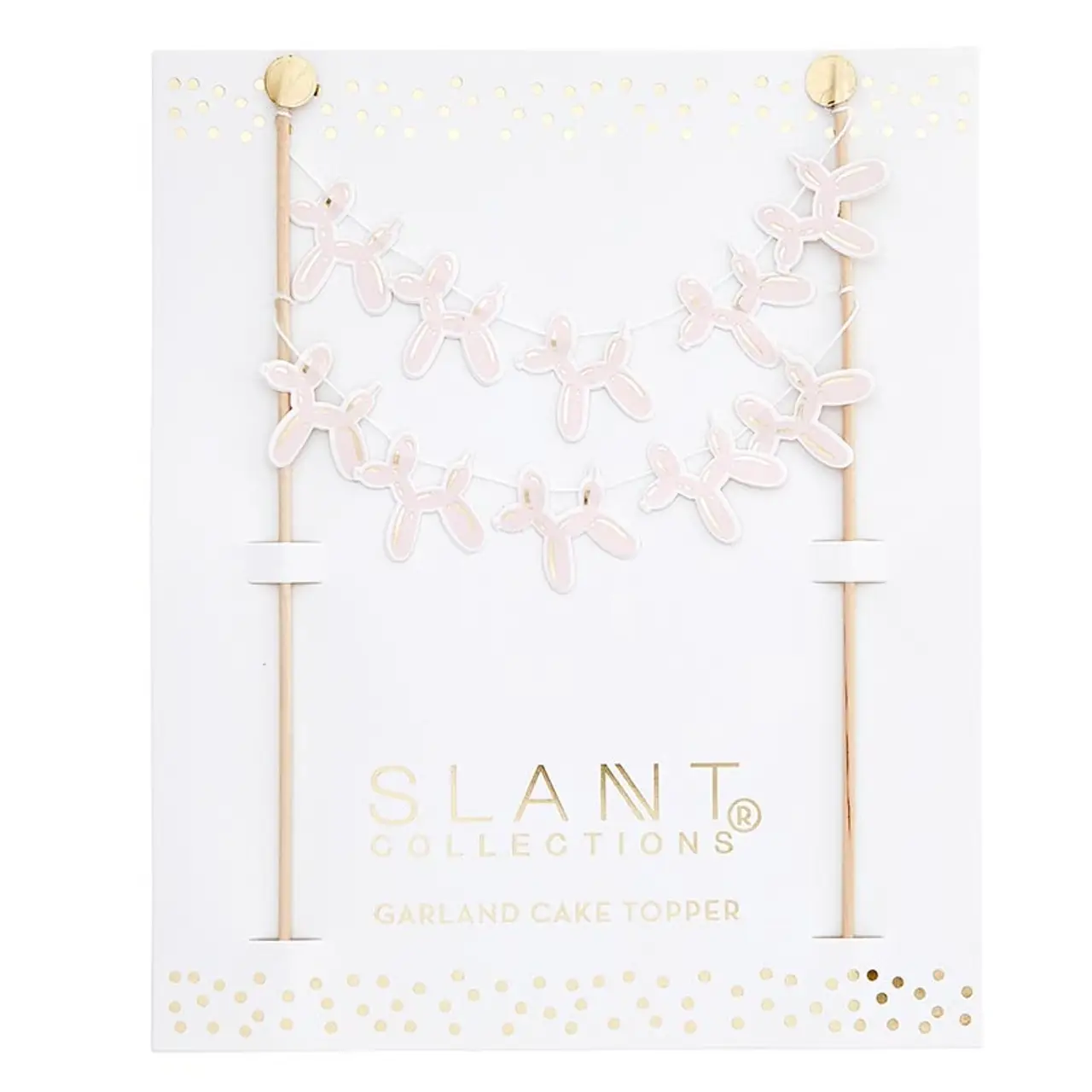 Slant Collections by Creative Brands - Wholesale Cake/Cupcake Topper - Garland Cake Topper - Balloon Dog1