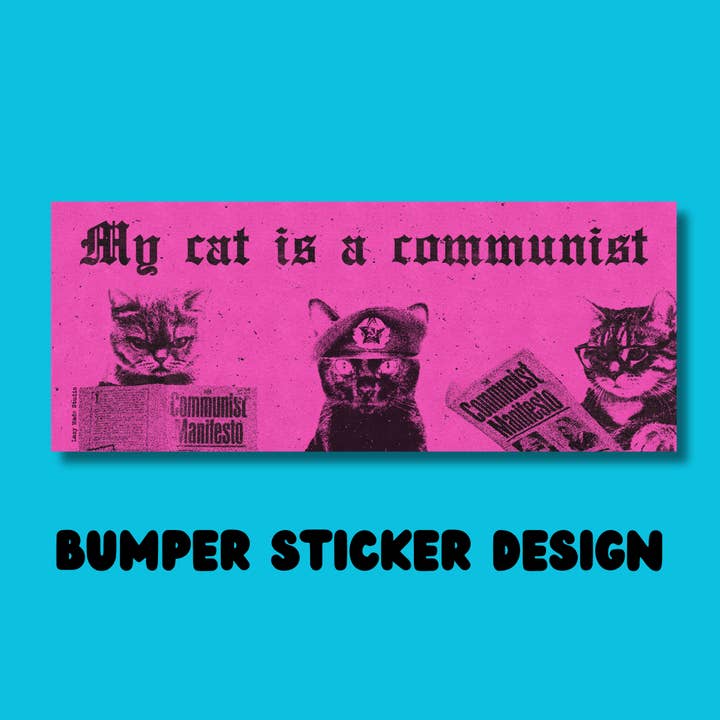 Mon chat est communiste. pour la vente par Lazy Made Studio