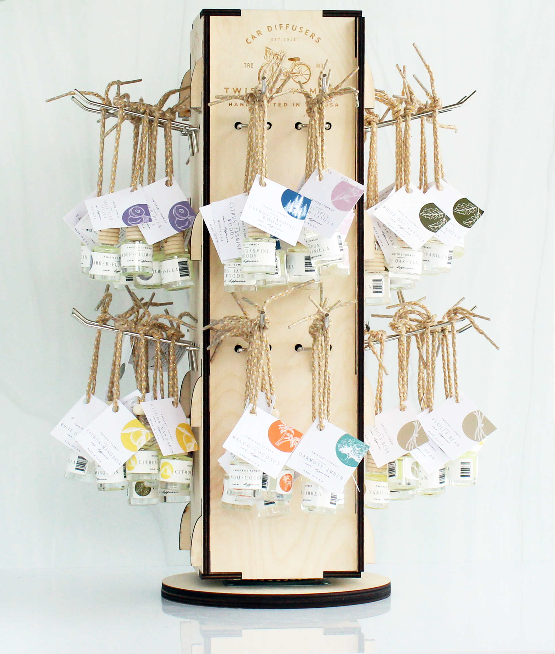 Twisted Tomboy | Bath+Body+Shower+Shave - Wholesale Reed Diffuser - NEW! Car Diffuser Variety Spinner Display11