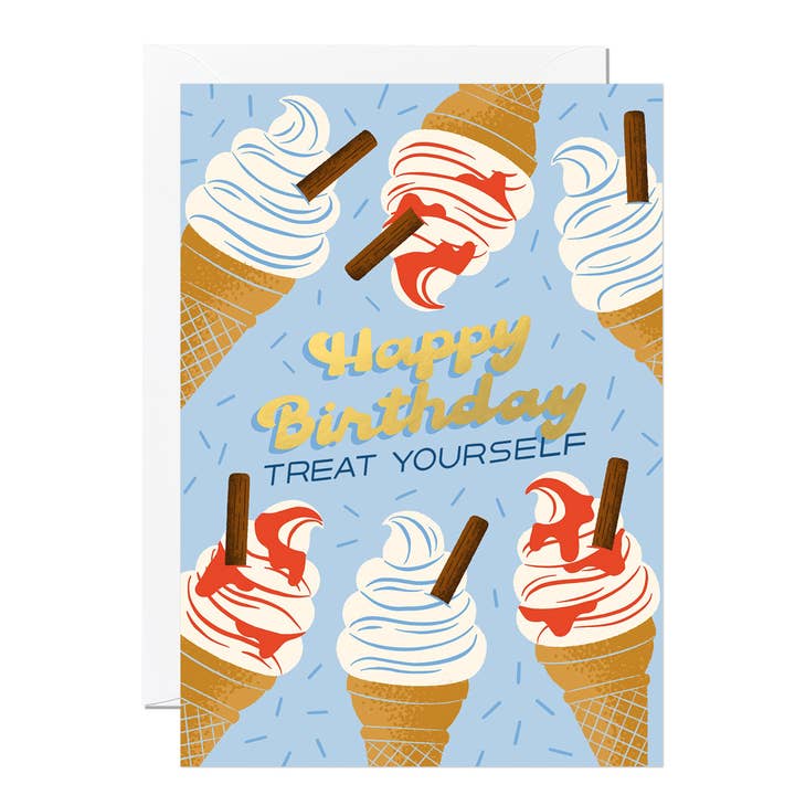 Birthday Card – Ice Cream Design Greeting Card for Men for wholesale by Ricicle Cards