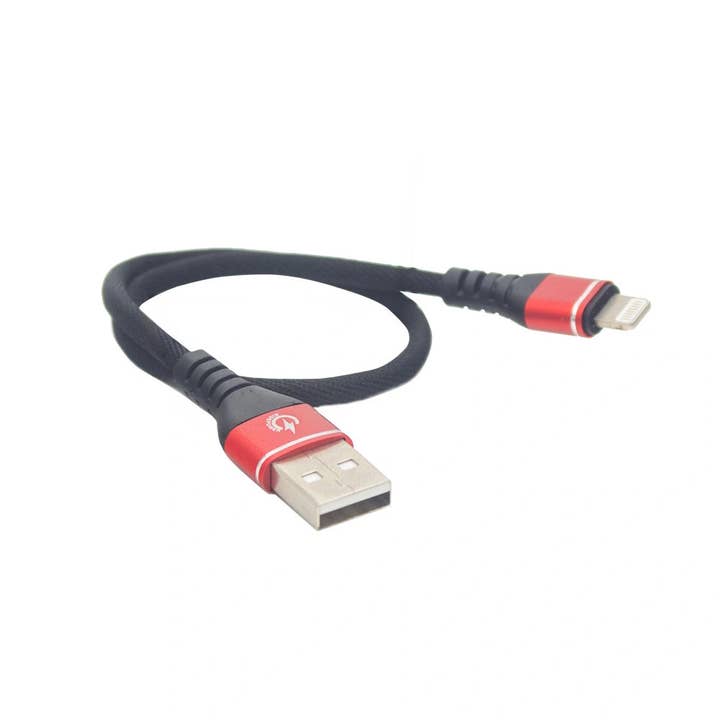 12" High Performance Phone Fast Charging Data Cable USB-A / Lightning for wholesale by RidePower