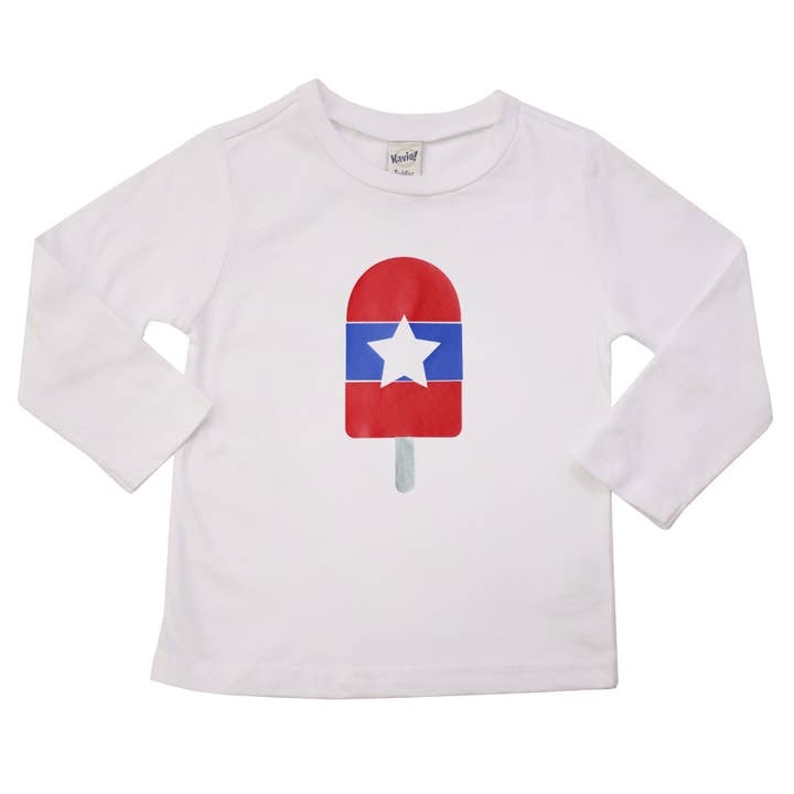 Sparkle Sisters by Couture Clips - Wholesale Screen-printed t-shirt – Kids - Boys RWB Popsicle Long sleeve Tee