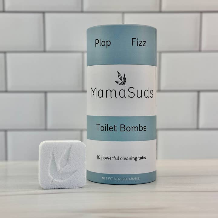 MamaSuds | Non-toxic Household Cleaners + Real Soap - Wholesale Toilet Cleaner - Toilet Bomb Cleaning Tabs