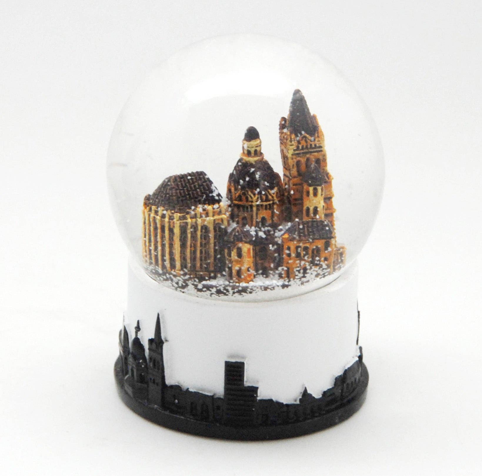 Schneekugelhaus – wholesale Snöglob - Barn och baby – Souvenir snöglob Aachen med Aachens domkyrka och skyline8