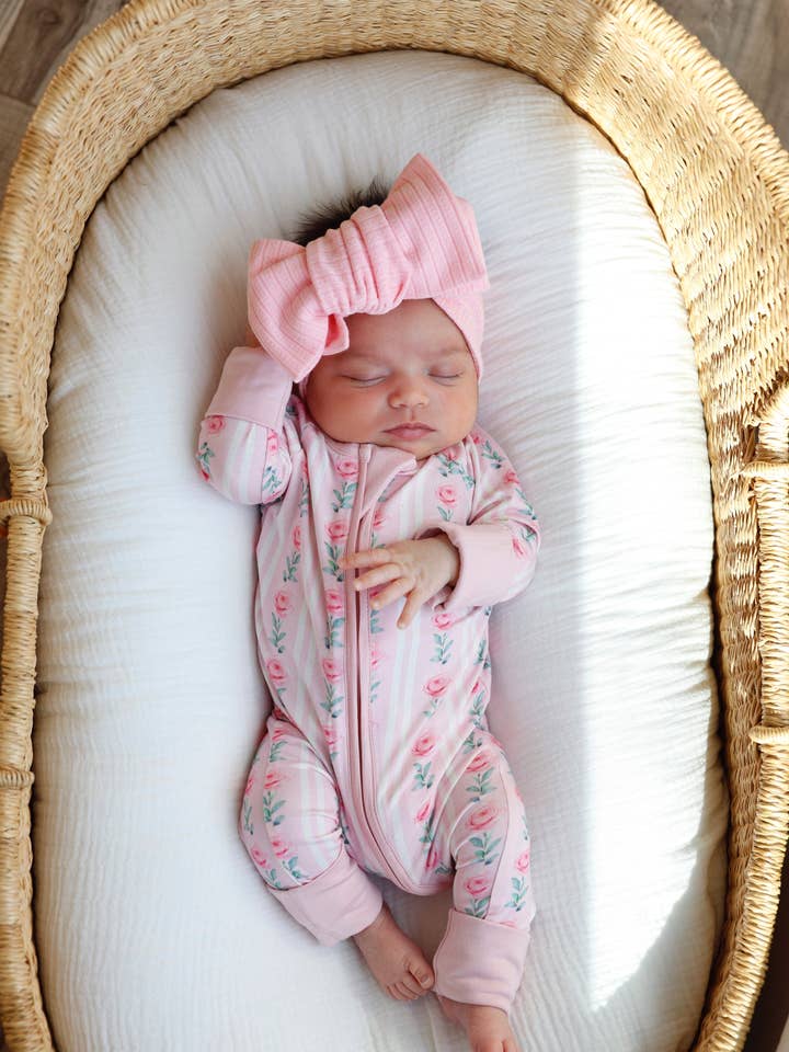 La Vie En Rose (Convertible Zip Footies) for wholesale by DreamLet