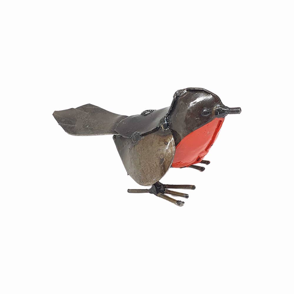 VIE - Wholesale Sculpture - Small Recycled Metal Bird Sculpture11